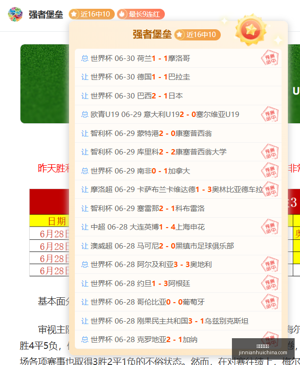 世界杯预测,场命中,命中率高达,金年会体育,金年会官网,金年会线上平台,Jinnianhui,Sports